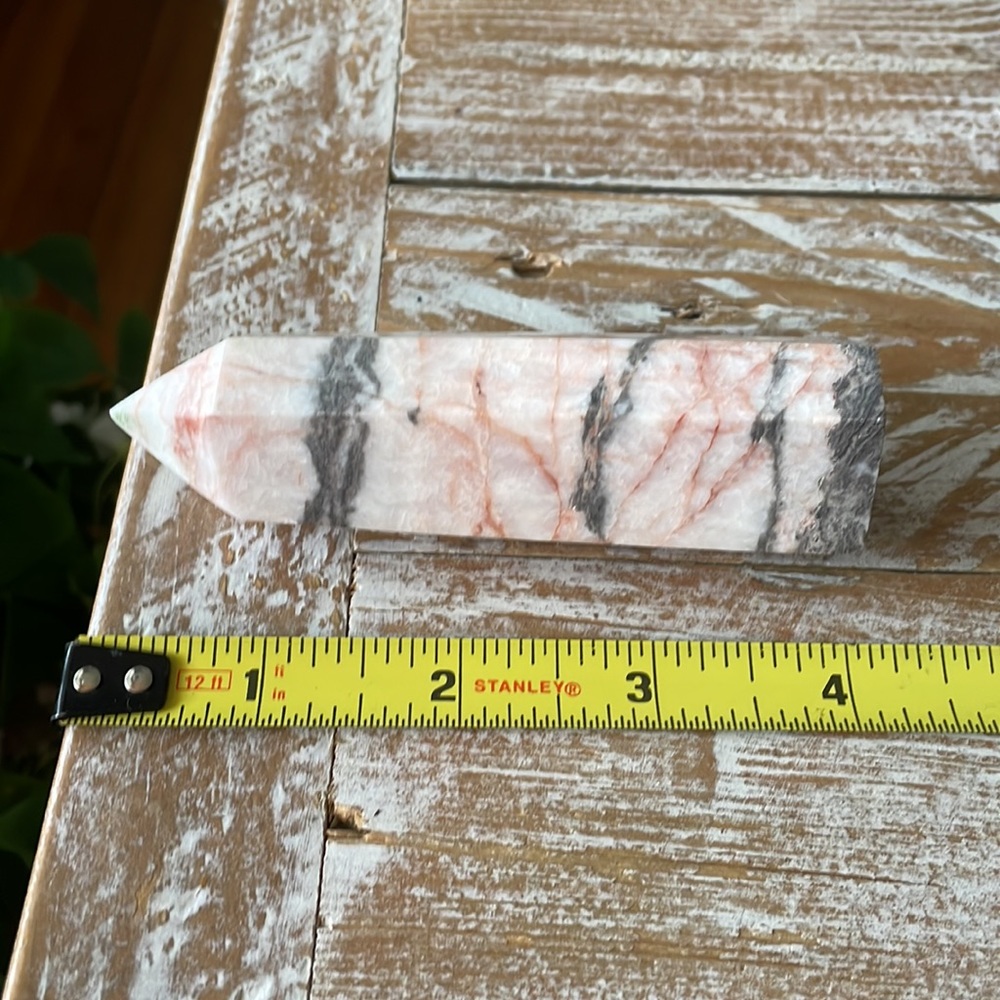 🦓Pink Zebra Jasper Crystal Tower🦓 - Picture 7 of 9